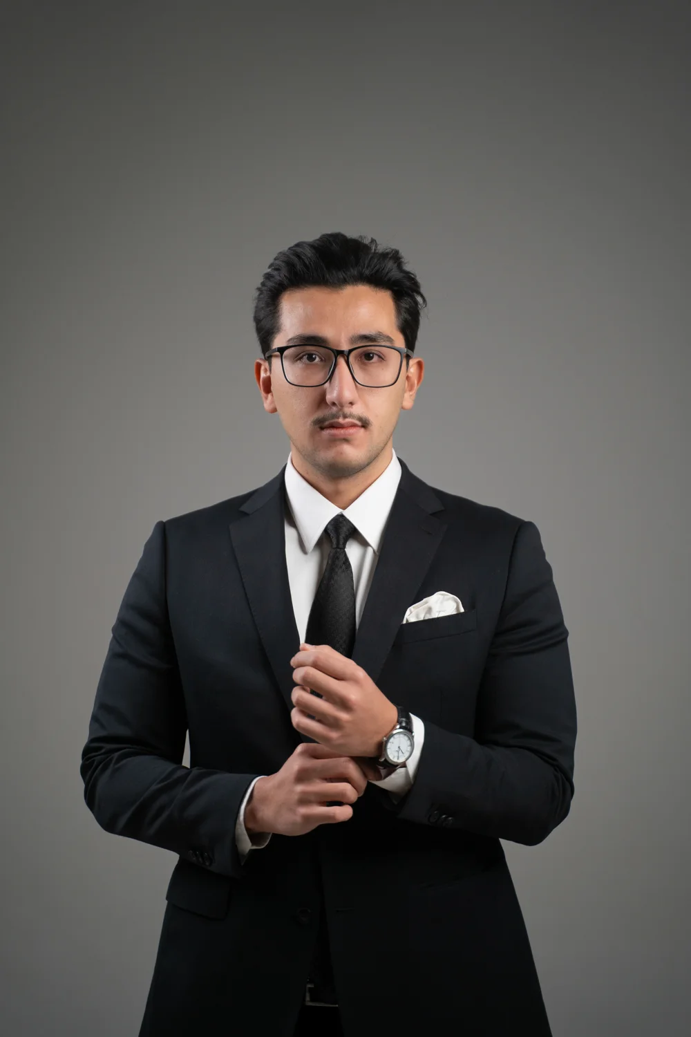 Shokhrukh Kudratov in a formal portrait